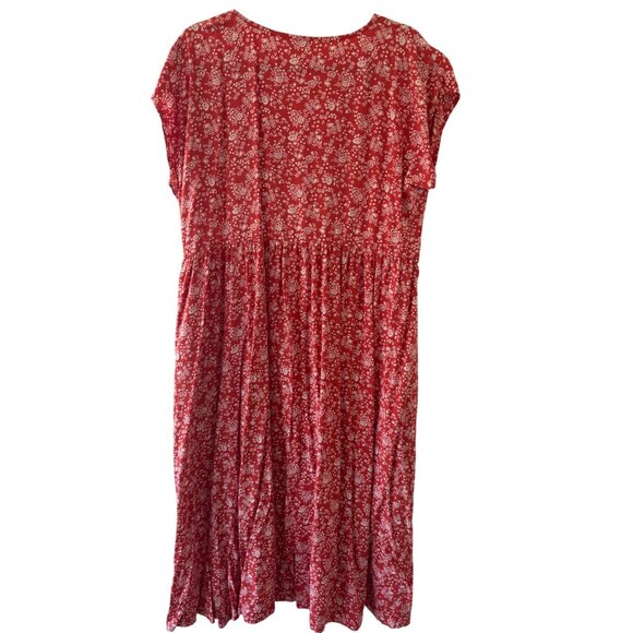 Madewell Button-Front Midi Dress In Piazza Floral Size XL - Picture 4 of 8